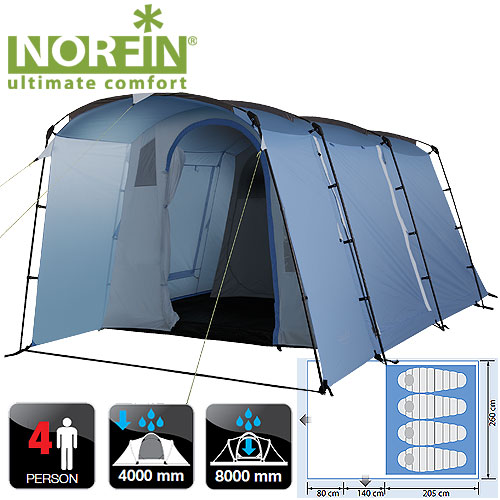 Палатка NORFIN  MALMO 4