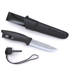 Нож MORAKNIV COMPANION SPARK BLACK (паракорд + огниво в компл.)