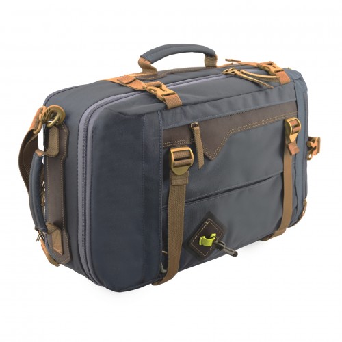 Сумка-рюкзак С-28ТС с кожаными накладками (цвет: темно-серый)